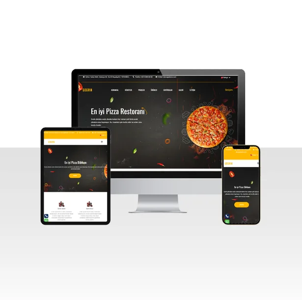Pizza Salonu Hazır Web Sitesi Paketi İtalya
